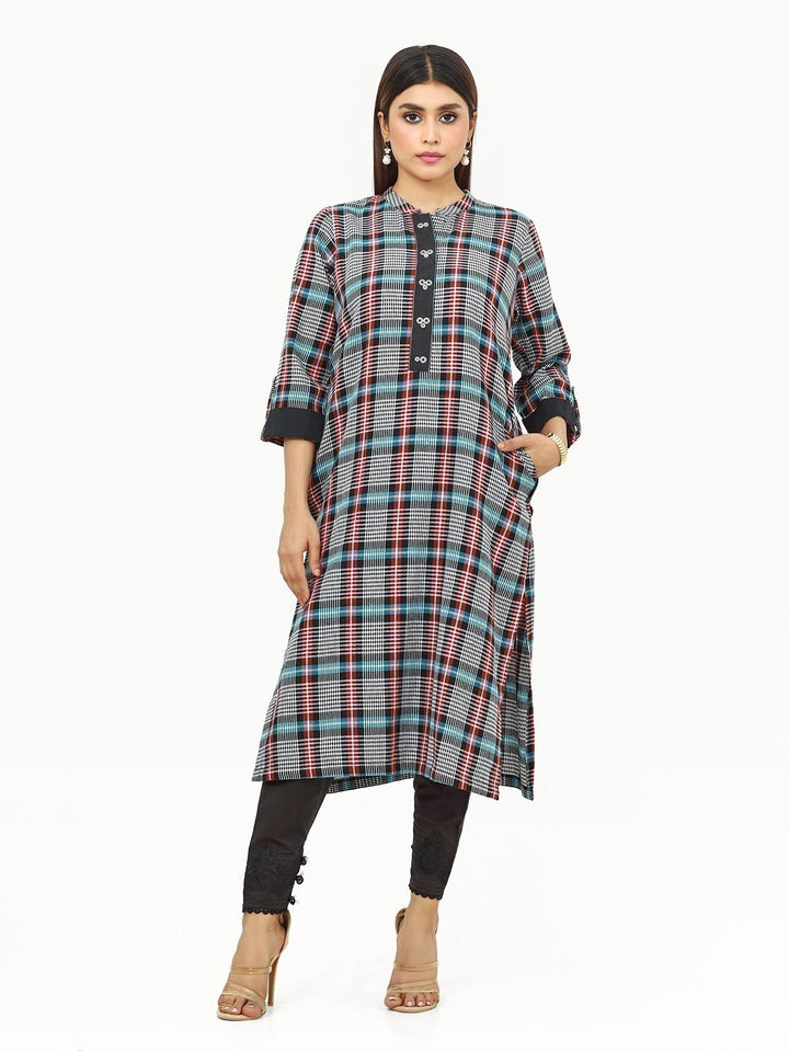 Pret 1PC Printed Yarn Dyed Shirt  - EWTKP22-68439