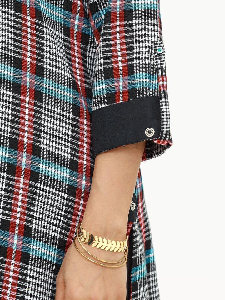 Pret 1PC Printed Yarn Dyed Shirt  - EWTKP22-68439