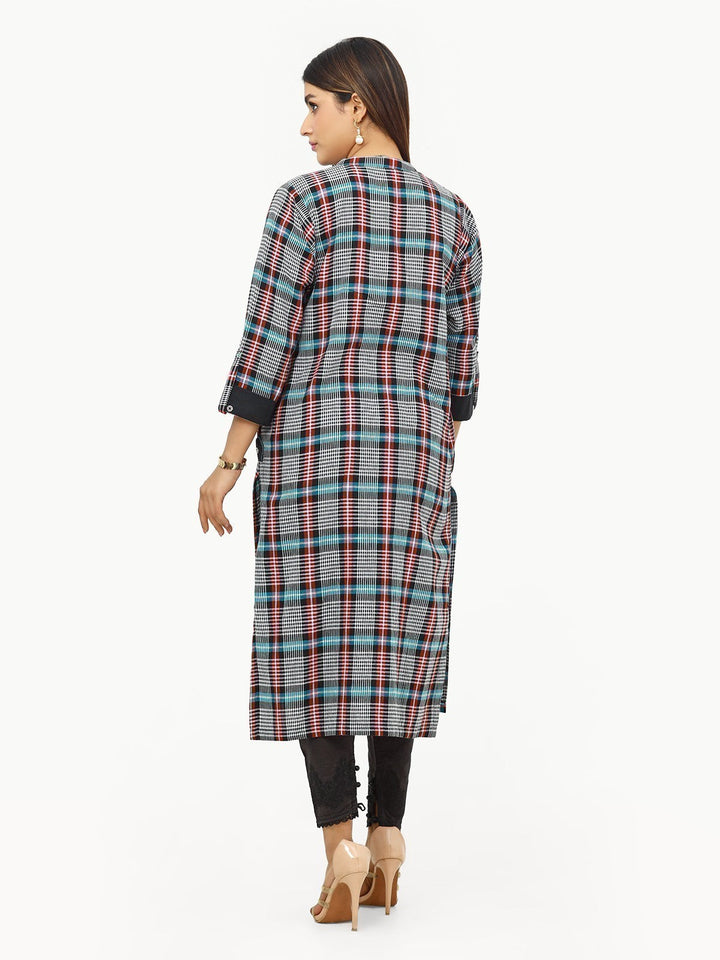 Pret 1PC Printed Yarn Dyed Shirt  - EWTKP22-68439