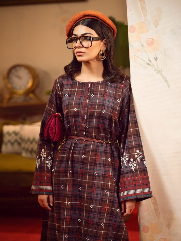 Pret 1Pc Printed Yarn Dyed Shirt - EWTKP22-68444