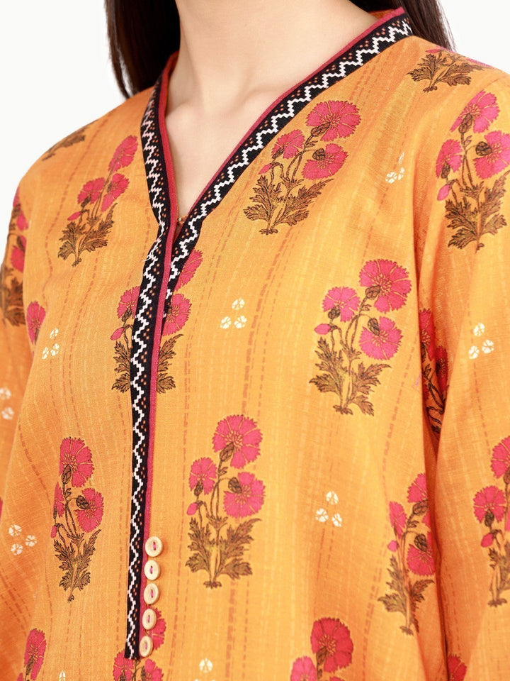 Pret 1Pc Printed Khaddar Shirt - EWTKP22-68605