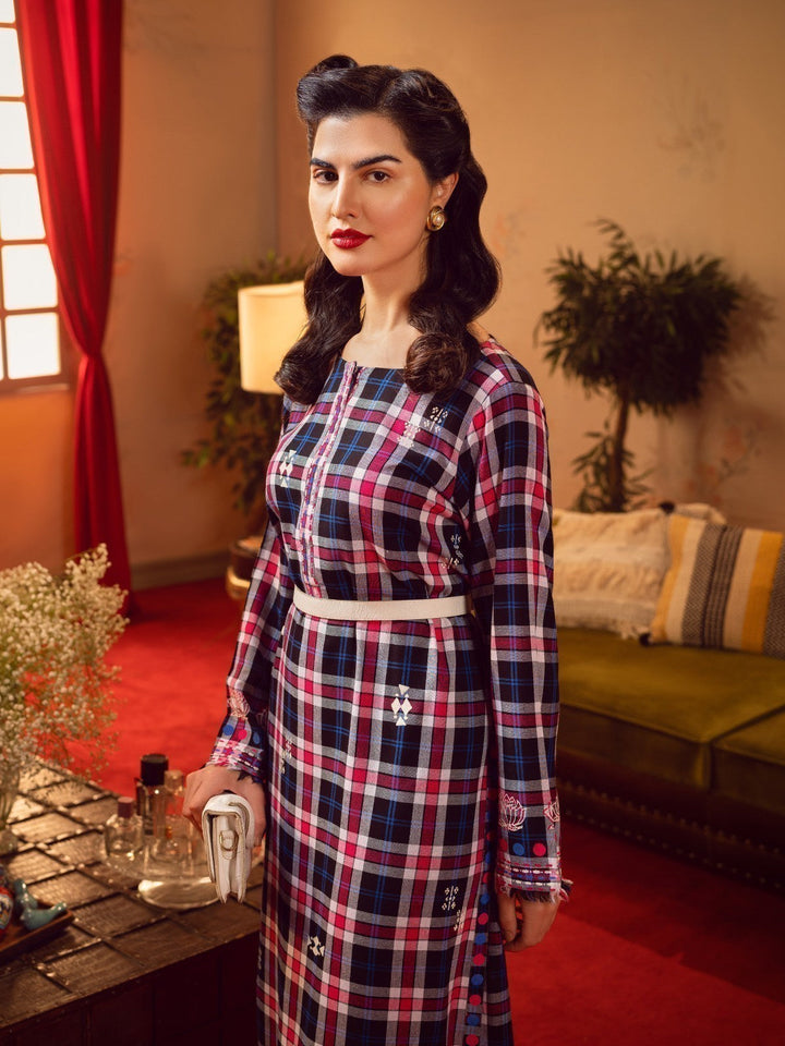 Pret 1Pc Printed Yarn Dyed Shirt - EWTKP22-69170