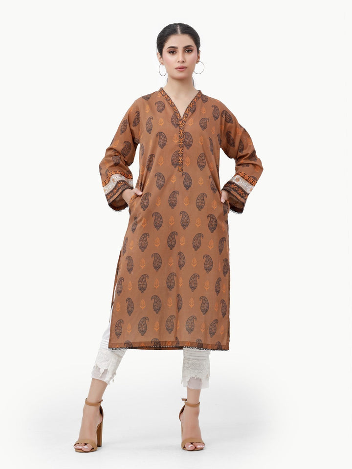 Pret 1Pc Printed Cambric Shirt - EWTKA23-68483S