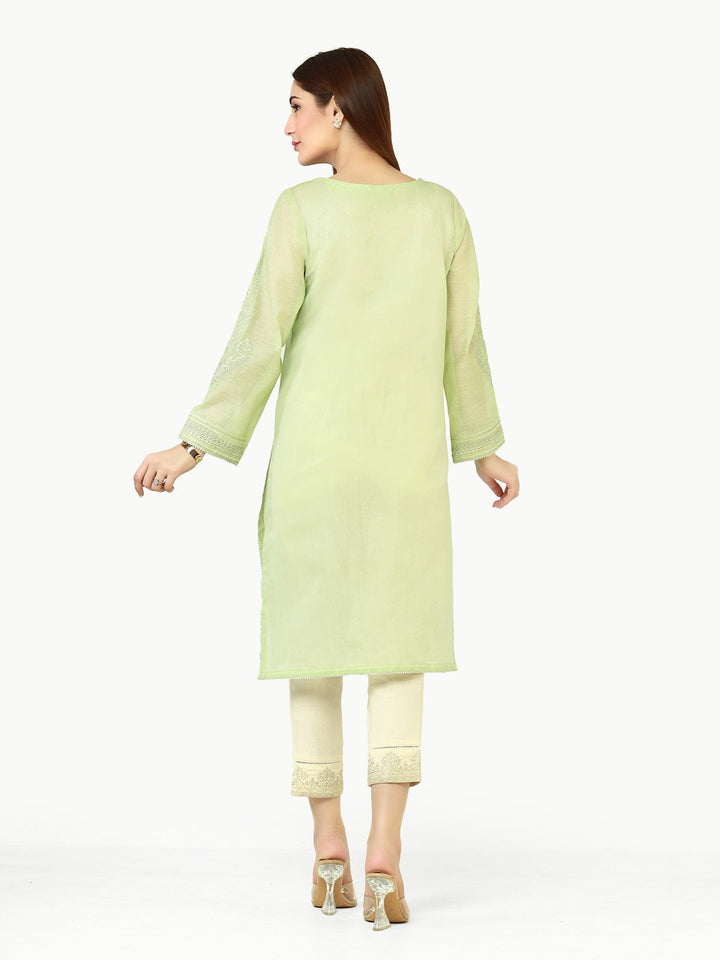Pret 1Pc Embroidered Chanderi Shirt - EWTKE22-68392S