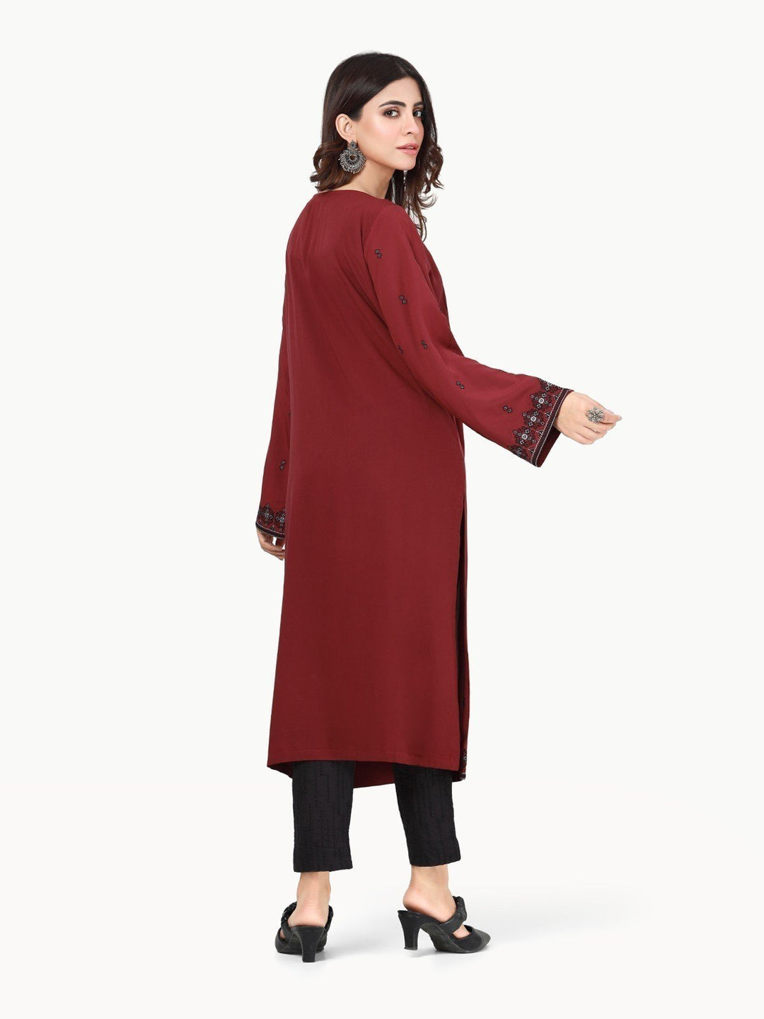 Pret 1Pc Embroidered Viscose Shirt - EWTKE22-68430