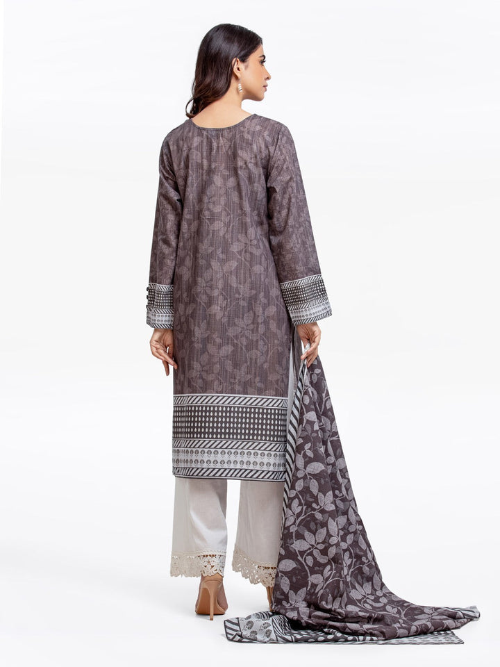 Pret 2Pc Embroidered Khaddar Shirt Dupatta - EWTKE22-68602SD