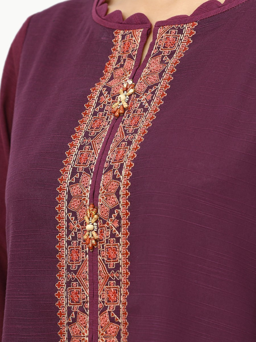 Pret 1Pc Embroidered Khaddar Shirt - EWTKE22-68672S