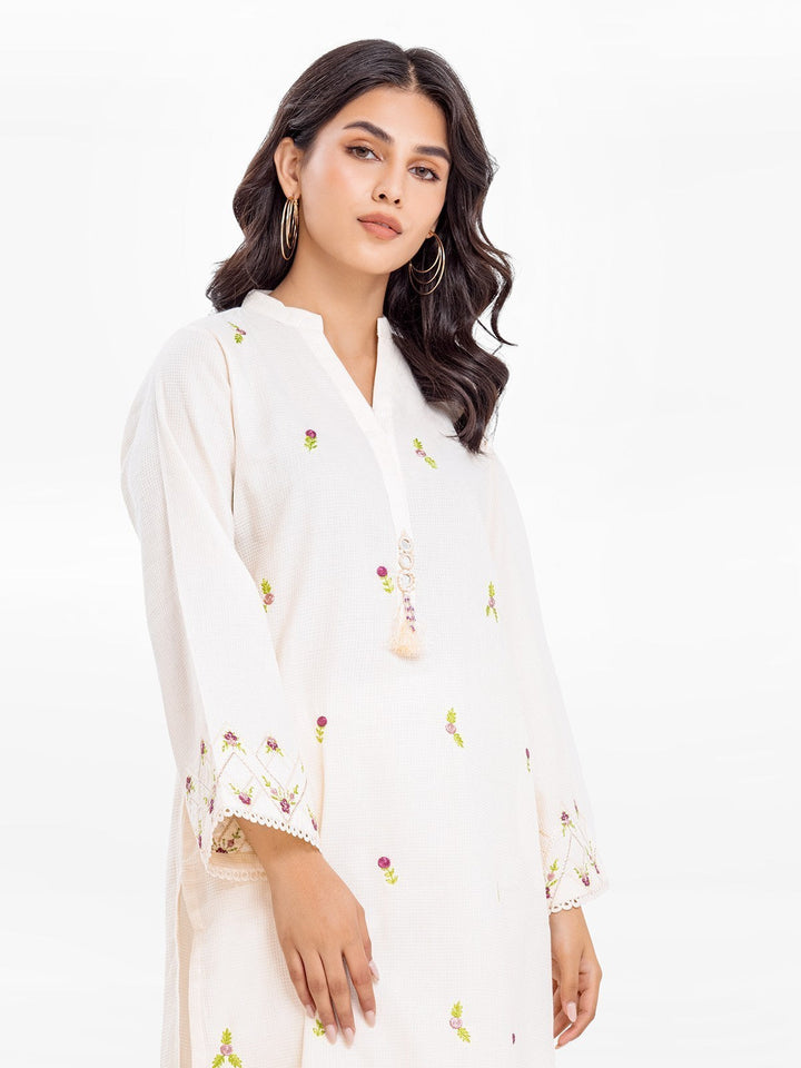 Pret 1Pc Embroidered Dobby Shirt - EWTKE23-68114S