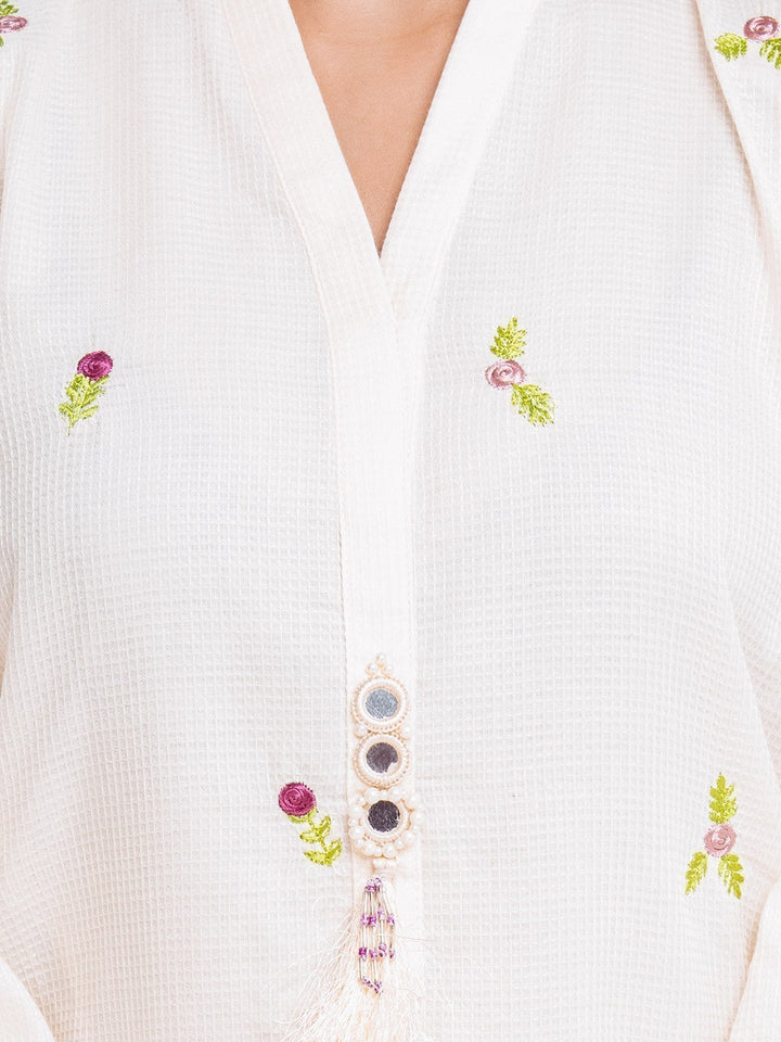 Pret 1Pc Embroidered Dobby Shirt - EWTKE23-68114S
