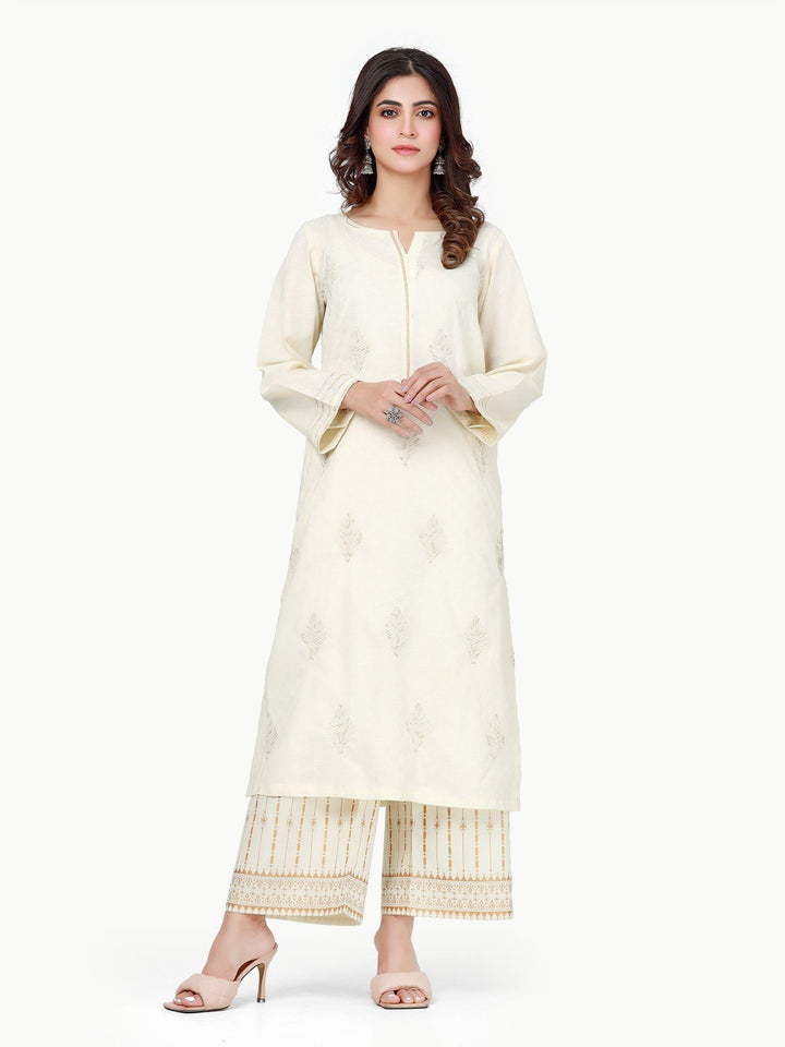 Pret 1Pc Embroidered Dobby Shirt - EWTKE23-68194S