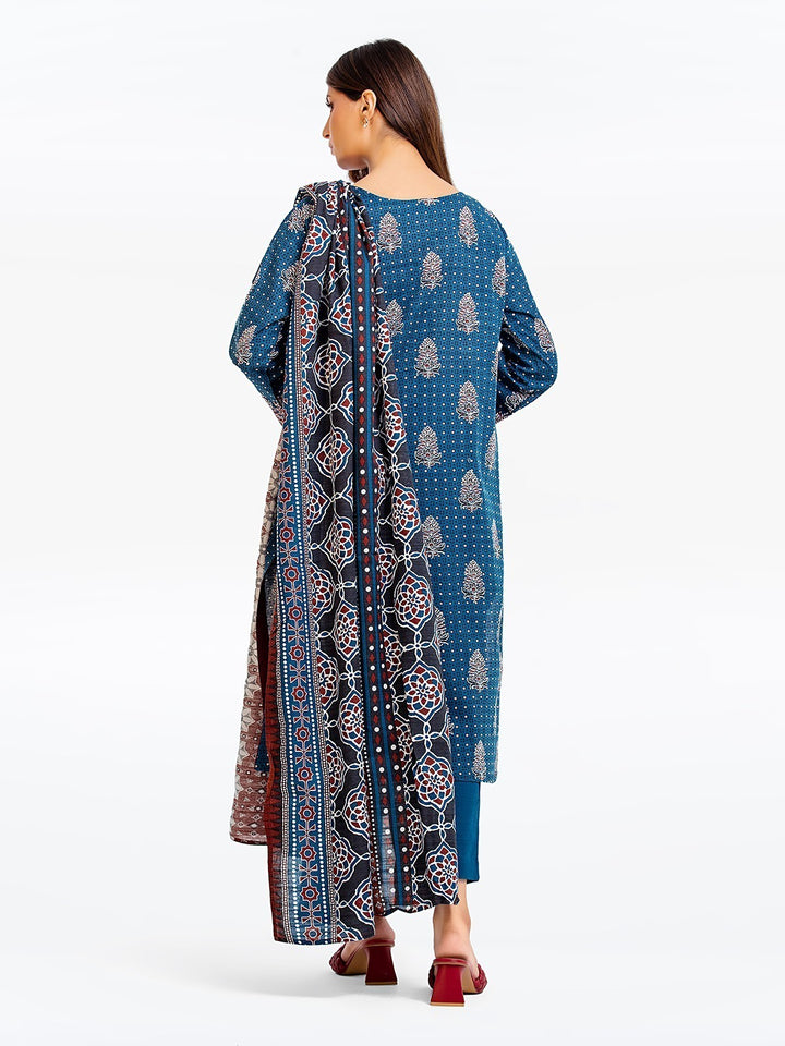 Pret 3Pc Embroidered Khaddar Suit - EWTKE23-68650-3P