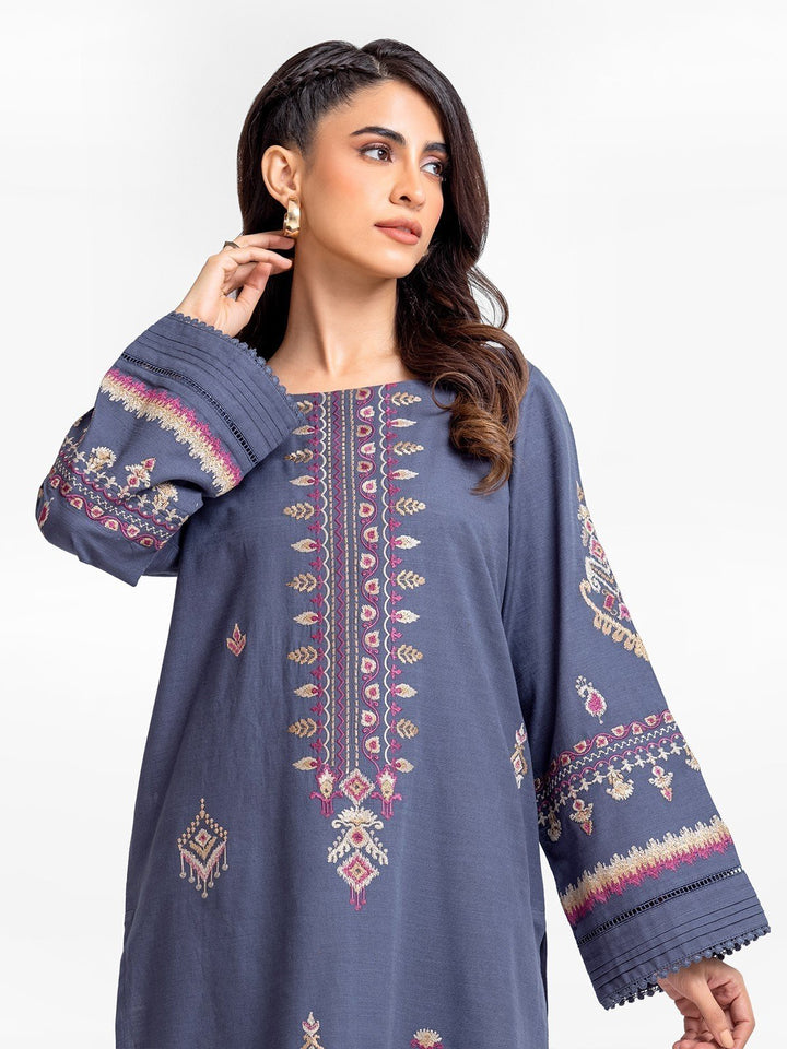 Pret 2Pc Embroidered Khaddar Shirt Trouser - EWTKE23-68662ST