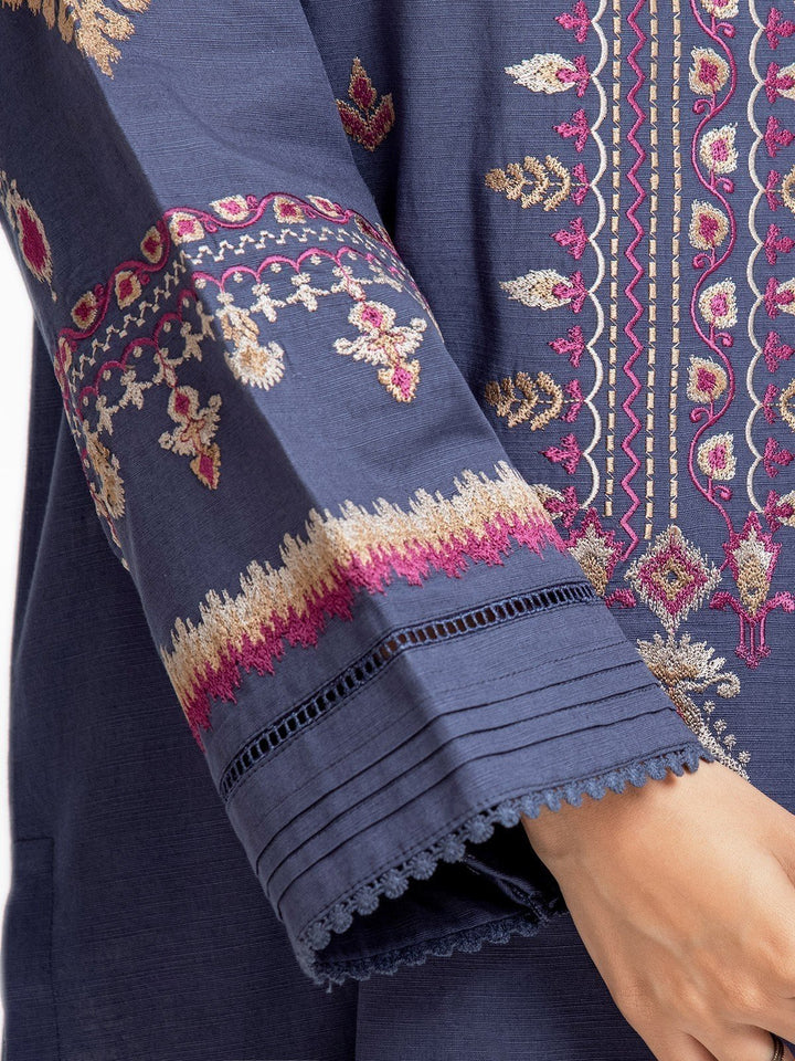 Pret 2Pc Embroidered Khaddar Shirt Trouser - EWTKE23-68662ST