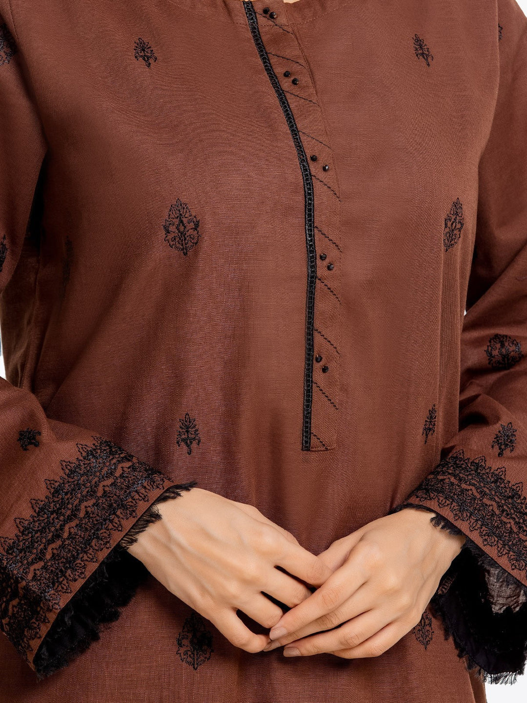 Pret 1Pc Embroidered Khaddar Shirt - EWTKE23-68673S