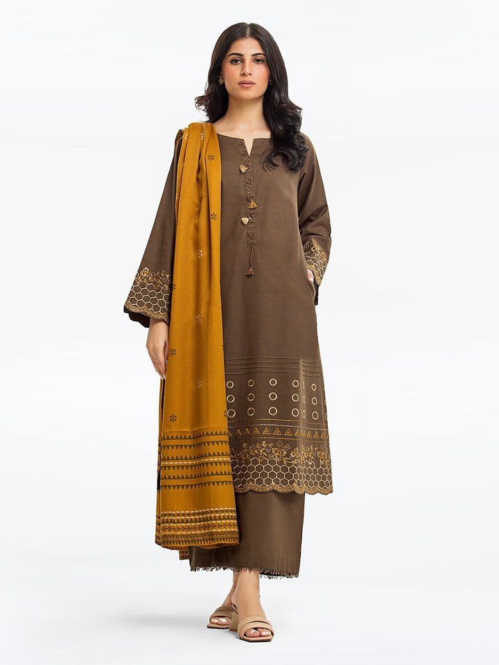 Pret 1Pc Embroidered Khaddar Shirt - EWTKE23-68682