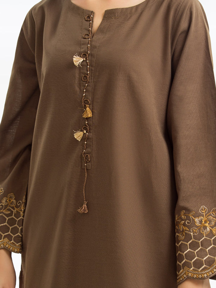 Pret 1Pc Embroidered Khaddar Shirt - EWTKE23-68682