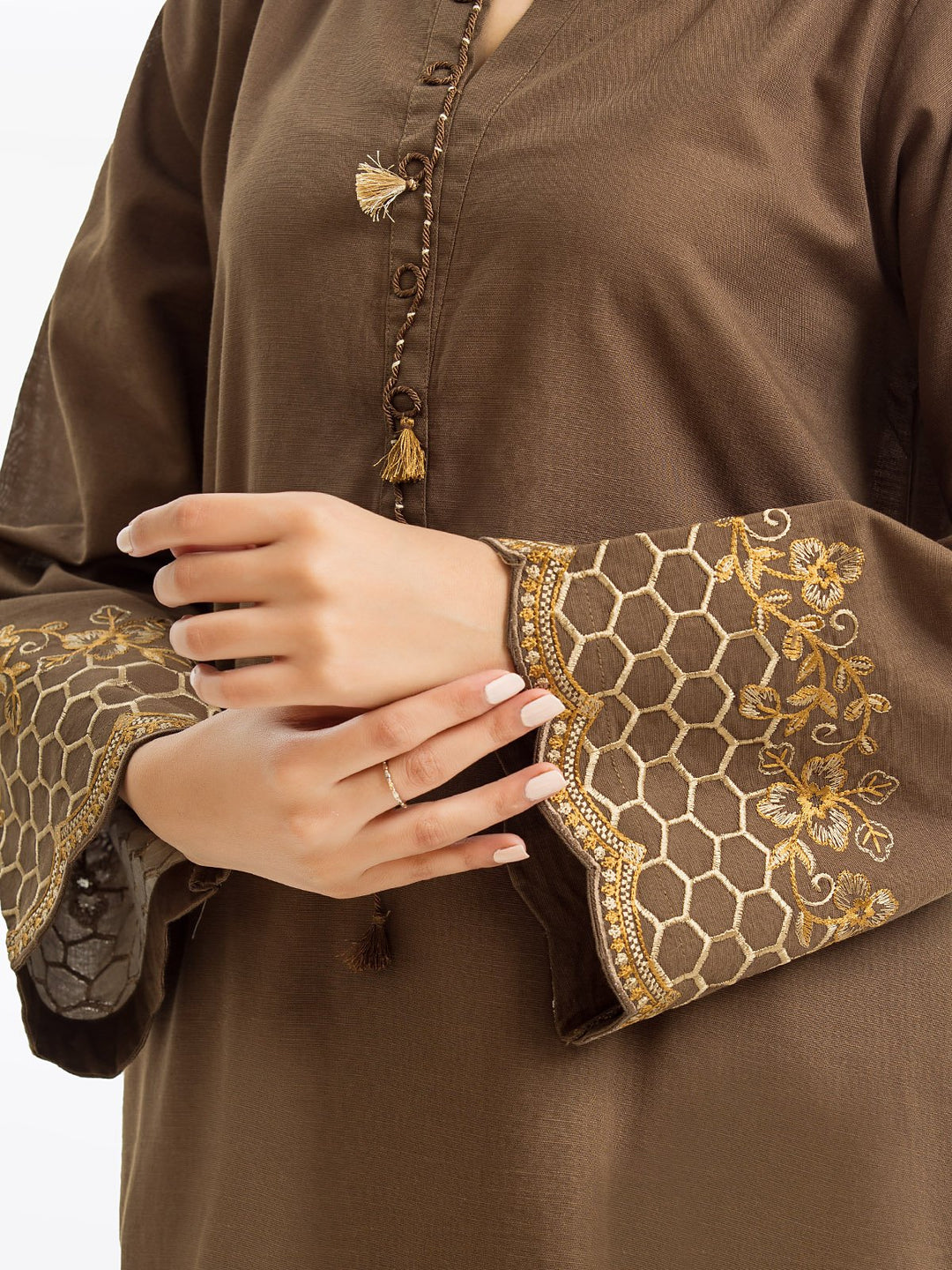 Pret 1Pc Embroidered Khaddar Shirt - EWTKE23-68682