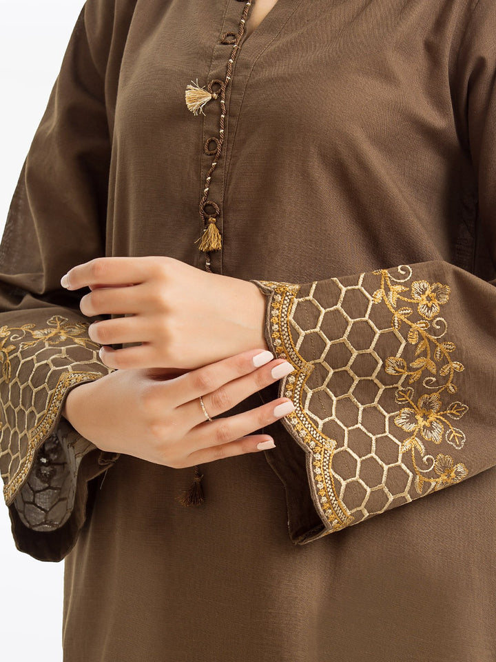 Pret 1Pc Embroidered Khaddar Shirt - EWTKE23-68682