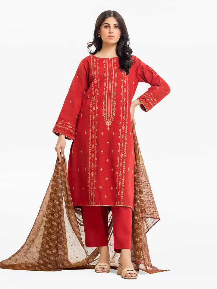 Pret 3Pc Embroidered Khaddar - EWTKE23-68708-3P