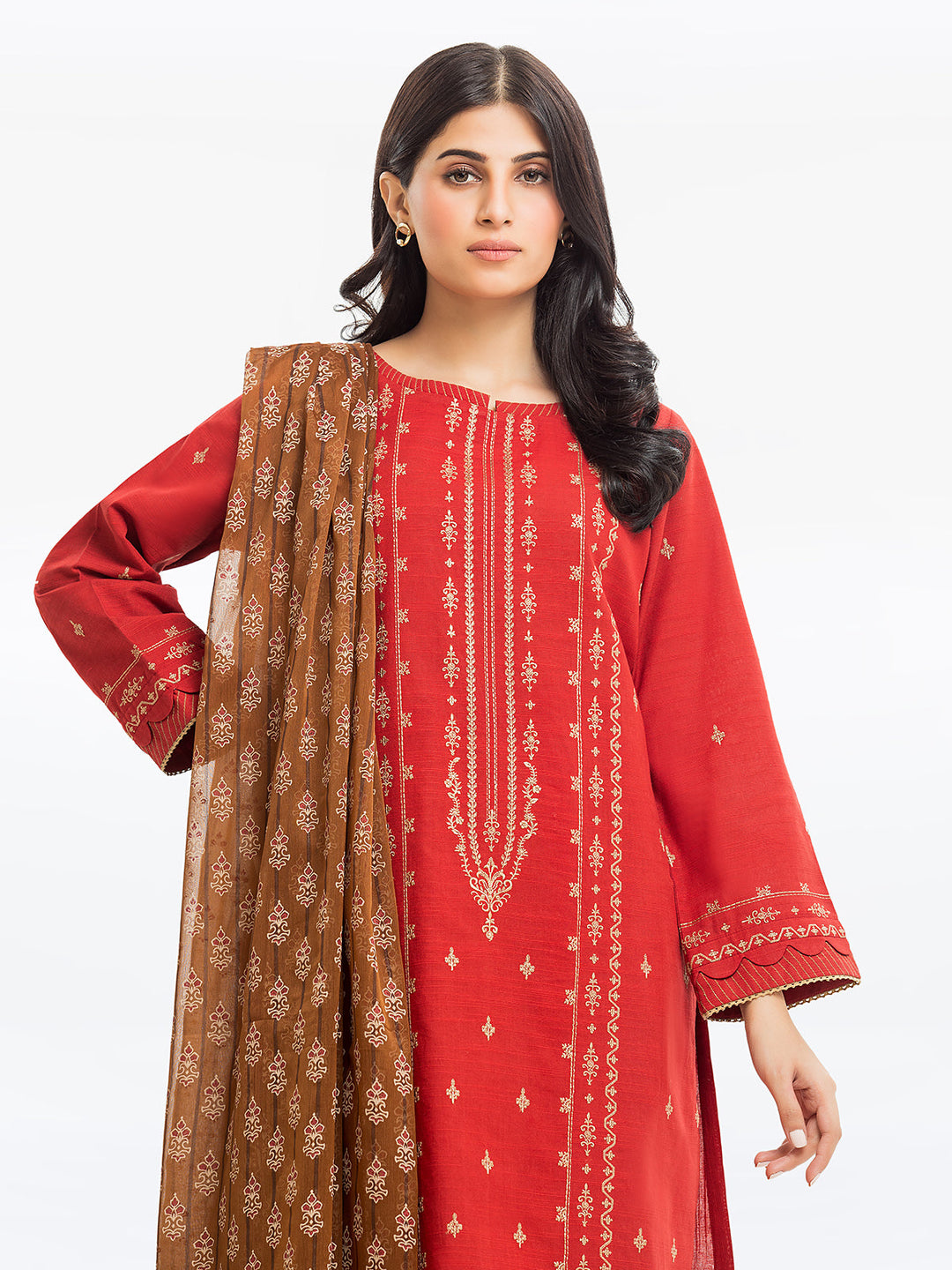 Pret 3Pc Embroidered Khaddar - EWTKE23-68708-3P