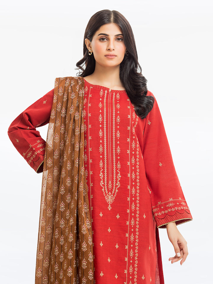 Pret 3Pc Embroidered Khaddar - EWTKE23-68708-3P