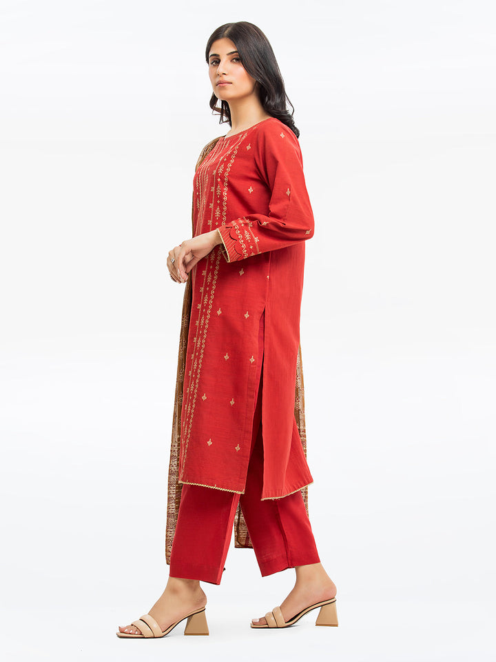 Pret 3Pc Embroidered Khaddar - EWTKE23-68708-3P
