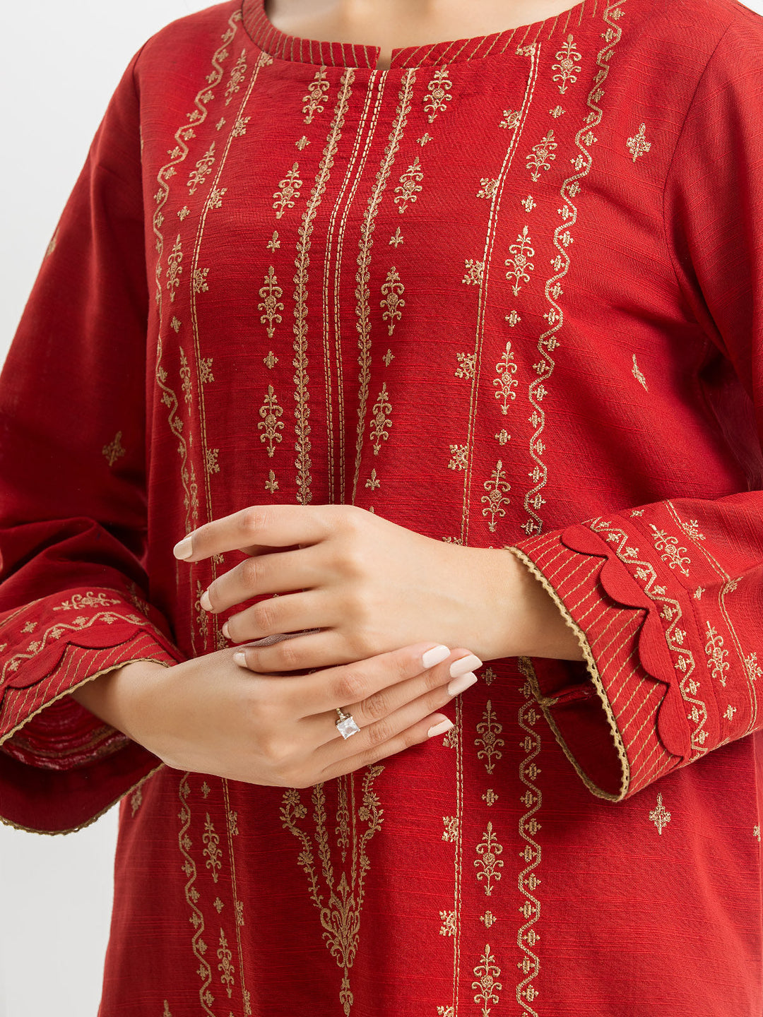 Pret 3Pc Embroidered Khaddar - EWTKE23-68708-3P
