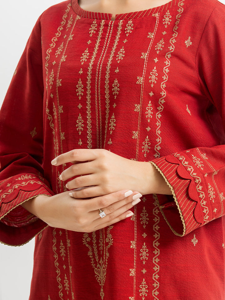Pret 3Pc Embroidered Khaddar - EWTKE23-68708-3P