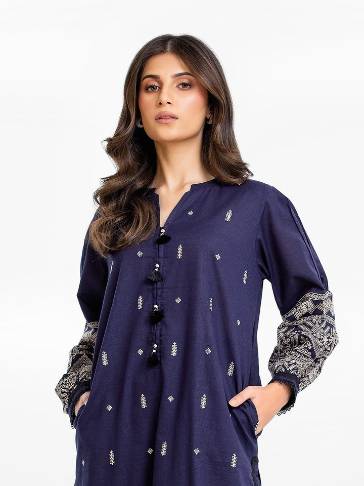 Pret 2Pc Embroidered Khaddar Shirt Trouser - EWTKE23-68712ST