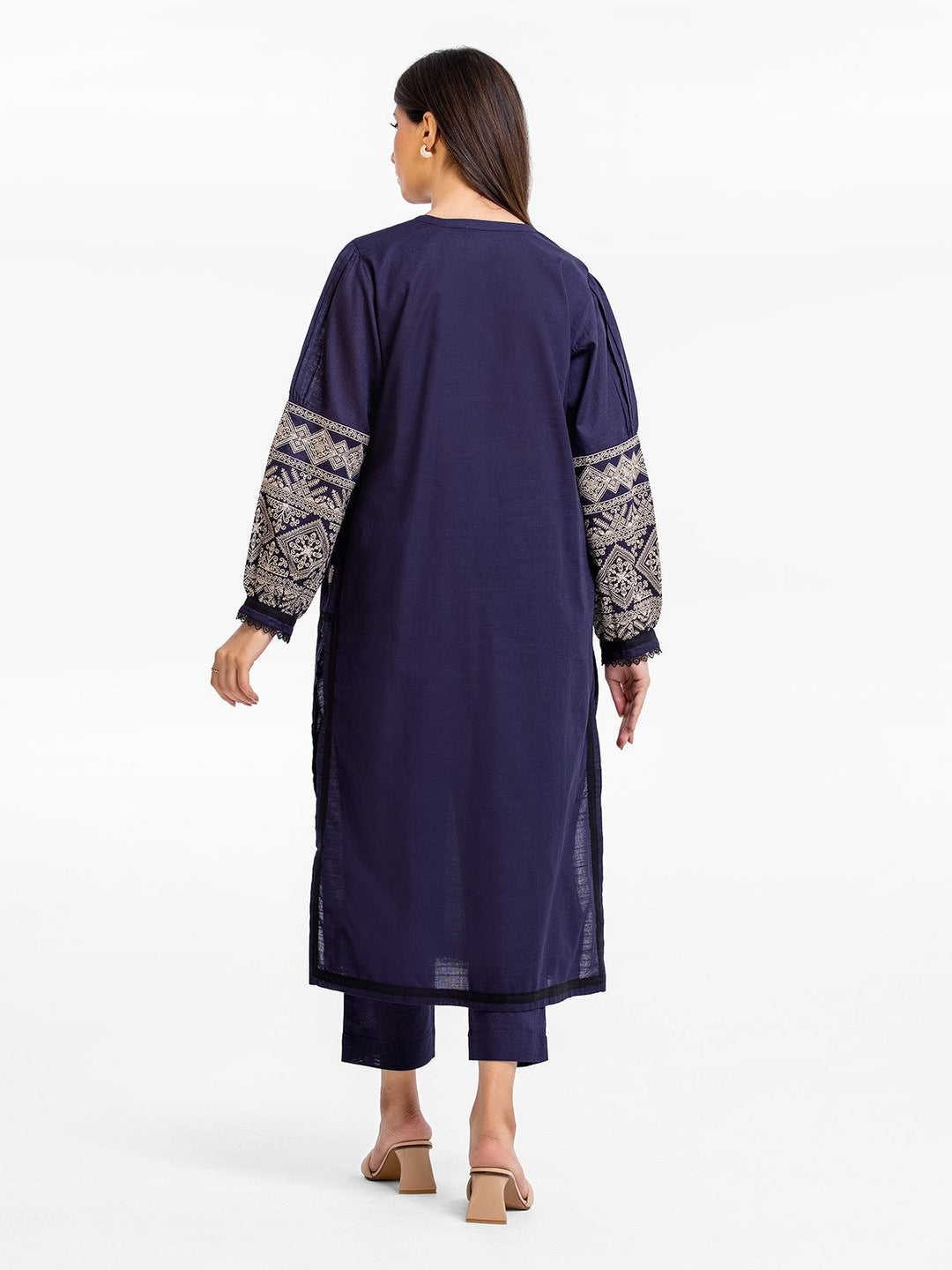 Pret 2Pc Embroidered Khaddar Shirt Trouser - EWTKE23-68712ST