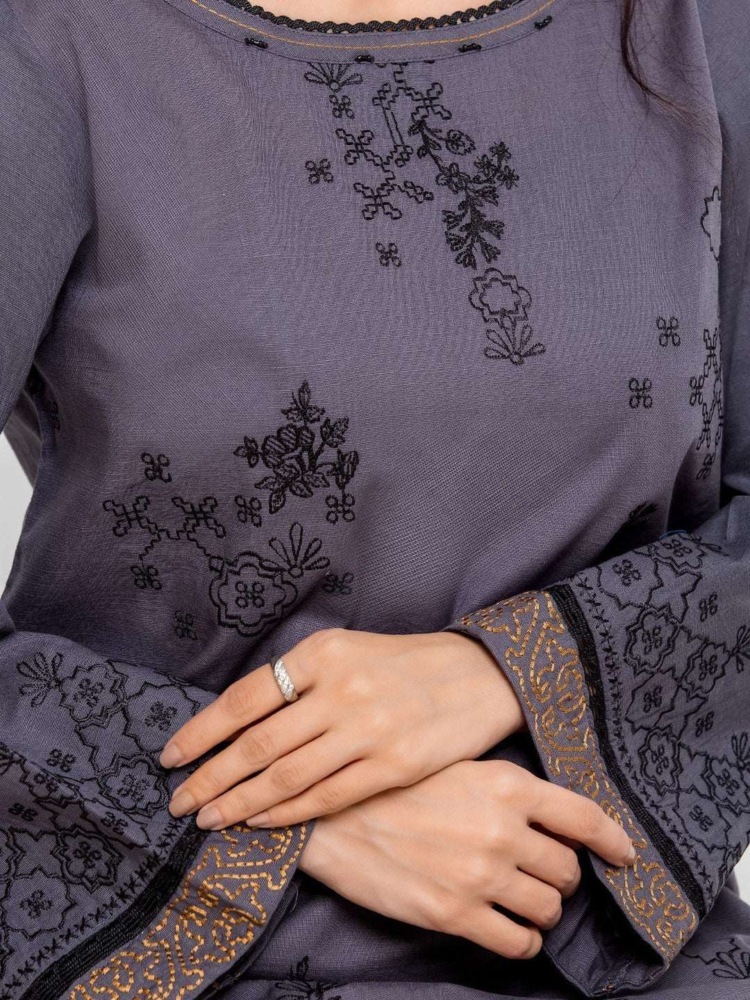 Pret 2Pc Embroidered Khaddar Shirt Trouser - EWTKE23-68728ST