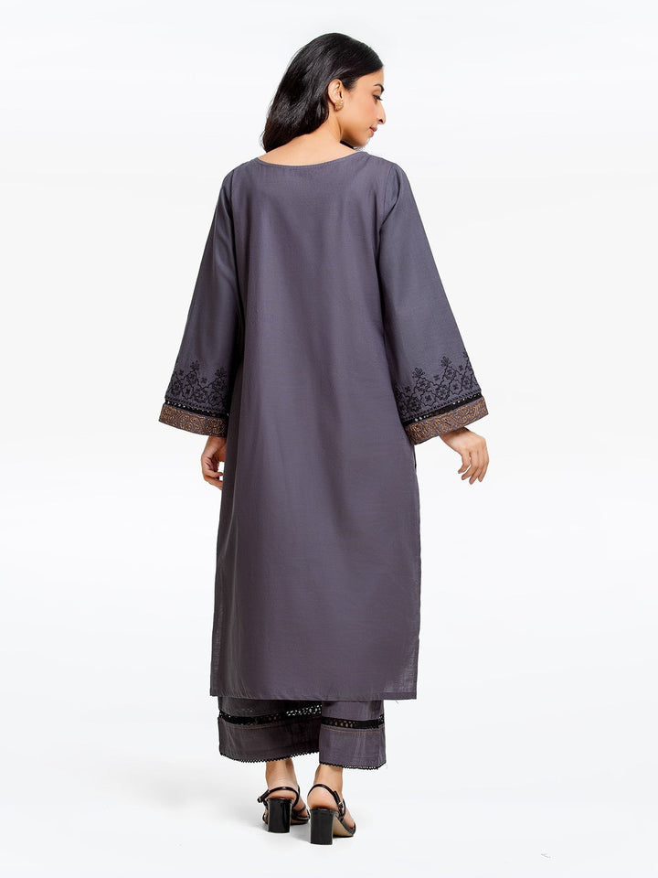 Pret 2Pc Embroidered Khaddar Shirt Trouser - EWTKE23-68728ST