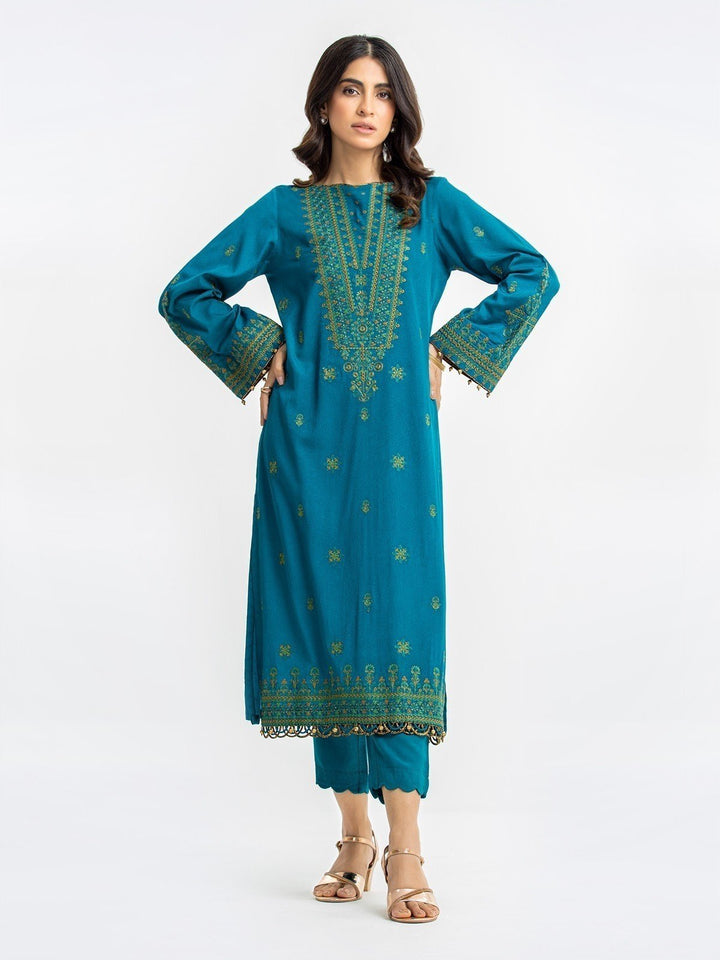 Pret 2Pc Embroidered Viscose Shirt Trouser - EWTKE23-68756ST