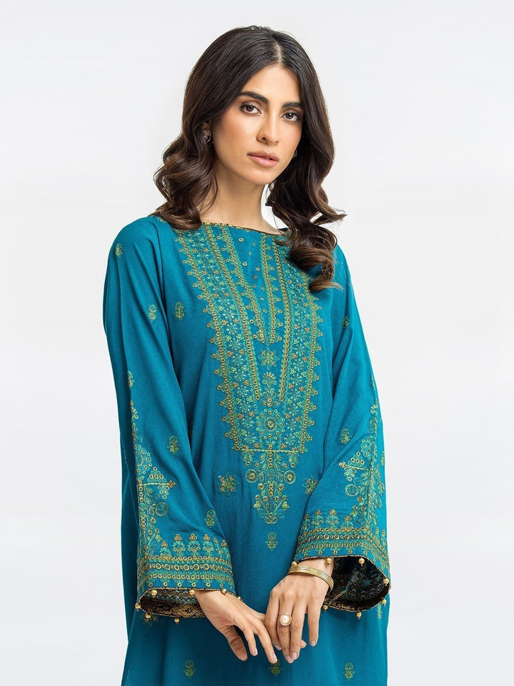 Pret 2Pc Embroidered Viscose Shirt Trouser - EWTKE23-68756ST