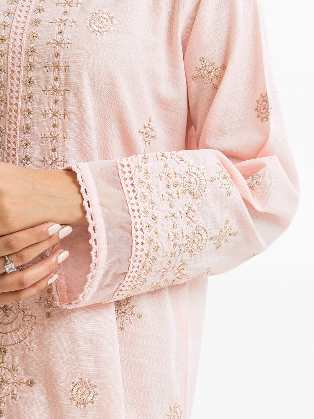 Pret 3Pc Embroidered Khaddar Suit - EWTKE23-68794-3P
