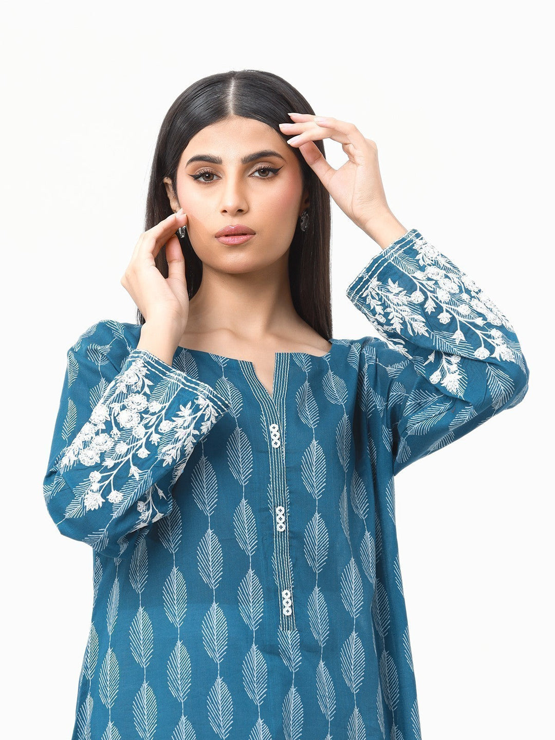 Pret 1Pc Embroidered Lawn Shirt - EWTKE23-68857S