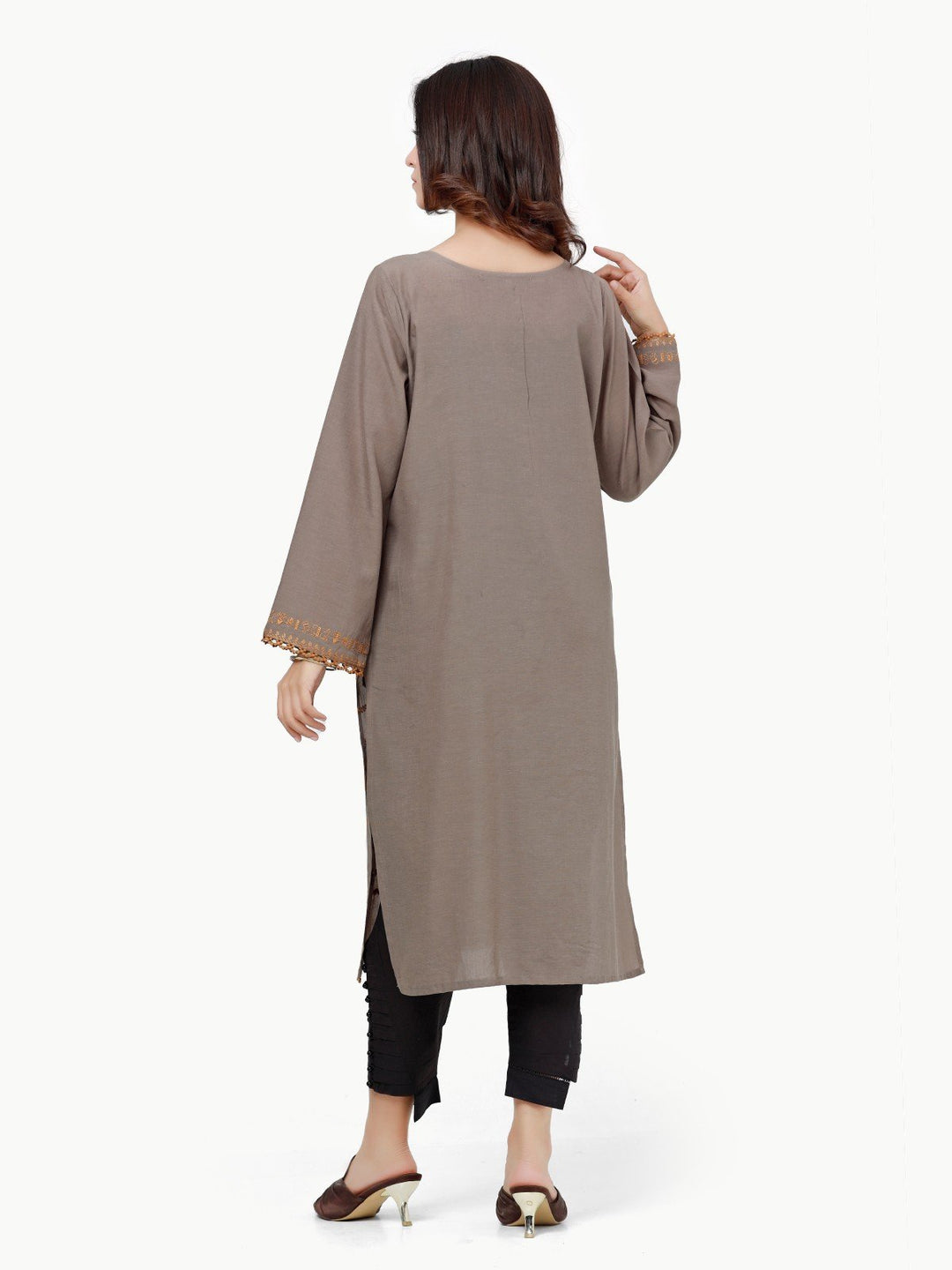 Pret 1Pc Embroidered Cambric Shirt - EWTKE23-69162