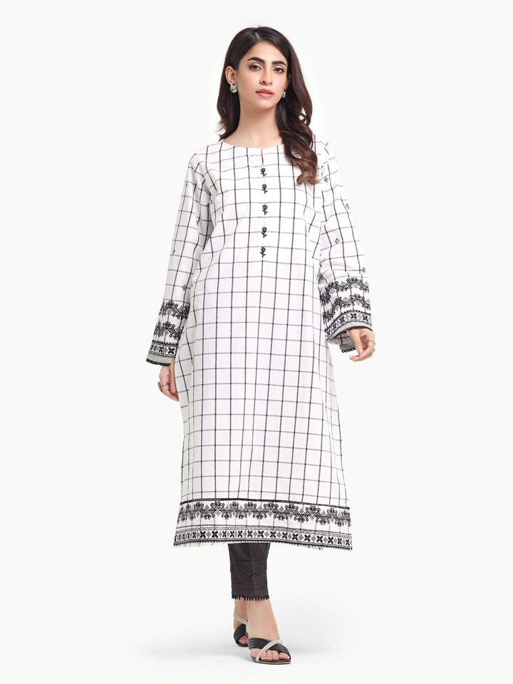 Pret 1Pc Embroidered Cotton Shirt - EWTKE23-69177