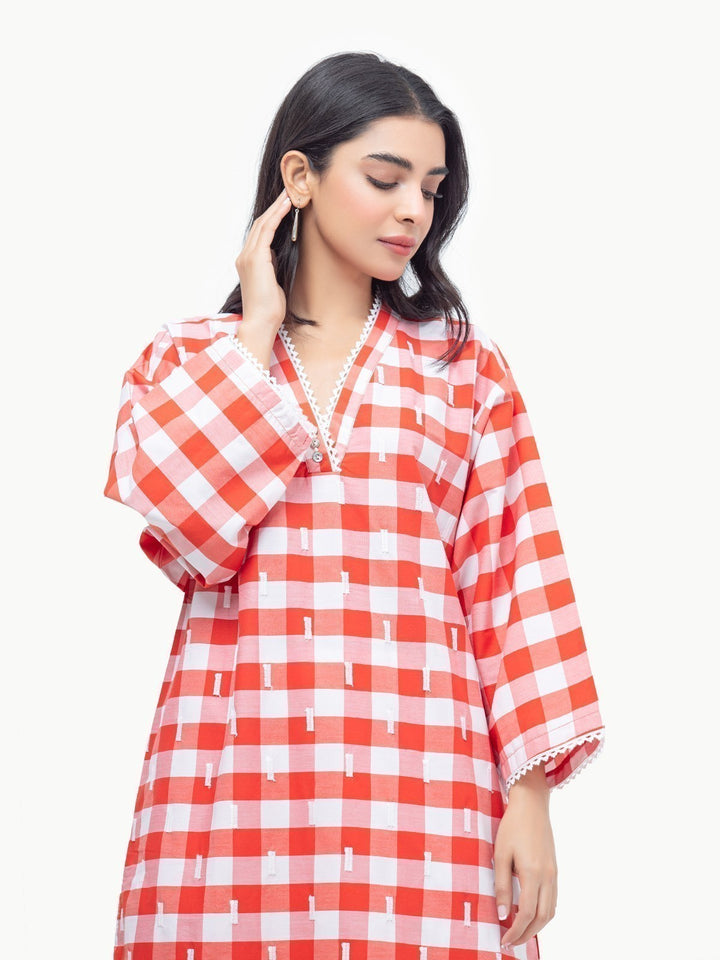 Pret 1Pc Embroidered Cotton Shirt - EWTKE23-69226