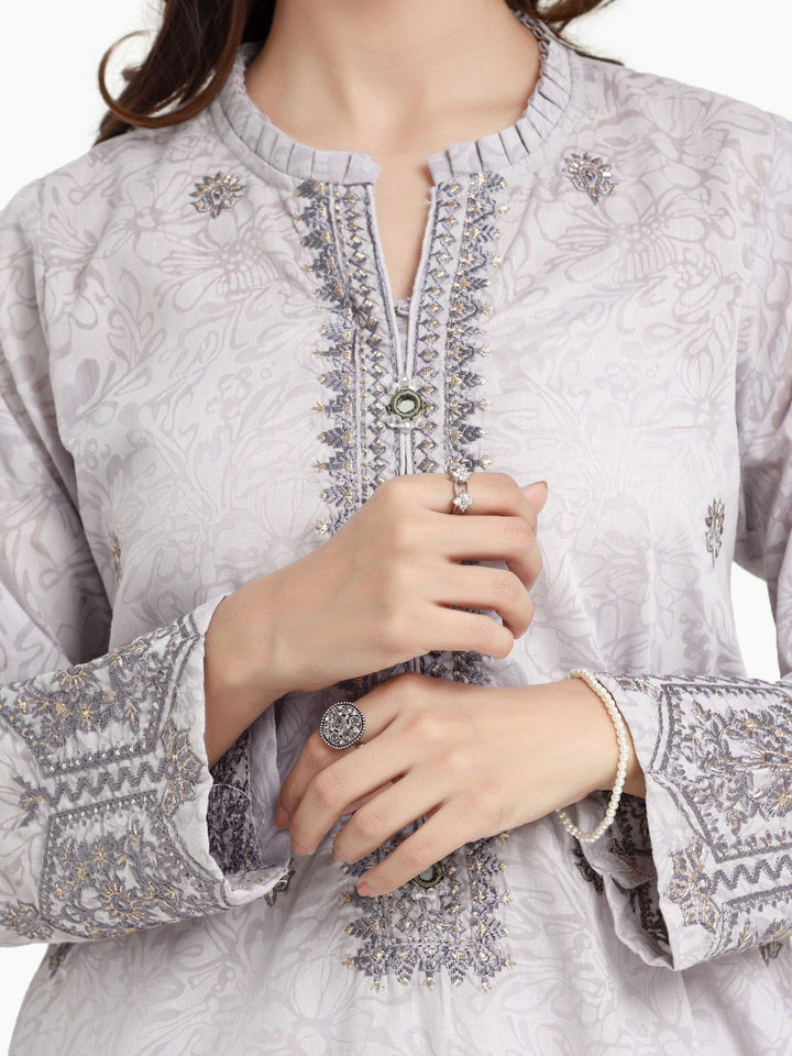 Pret 1Pc Embroidered Lawn Shirt - EWTKE23-69231