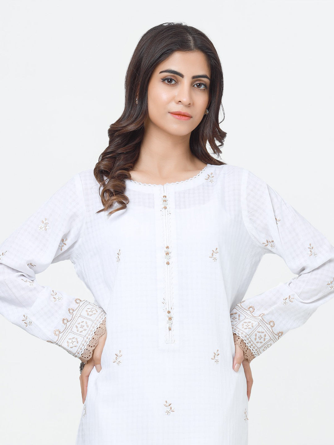 Pret 1Pc Embroidered Lawn Shirt - EWTKE23-69257S