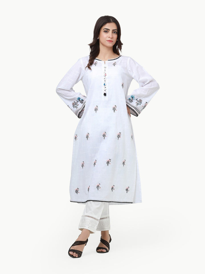 Pret 1Pc Embroidered Cotton Shirt - EWTKE23-69272S