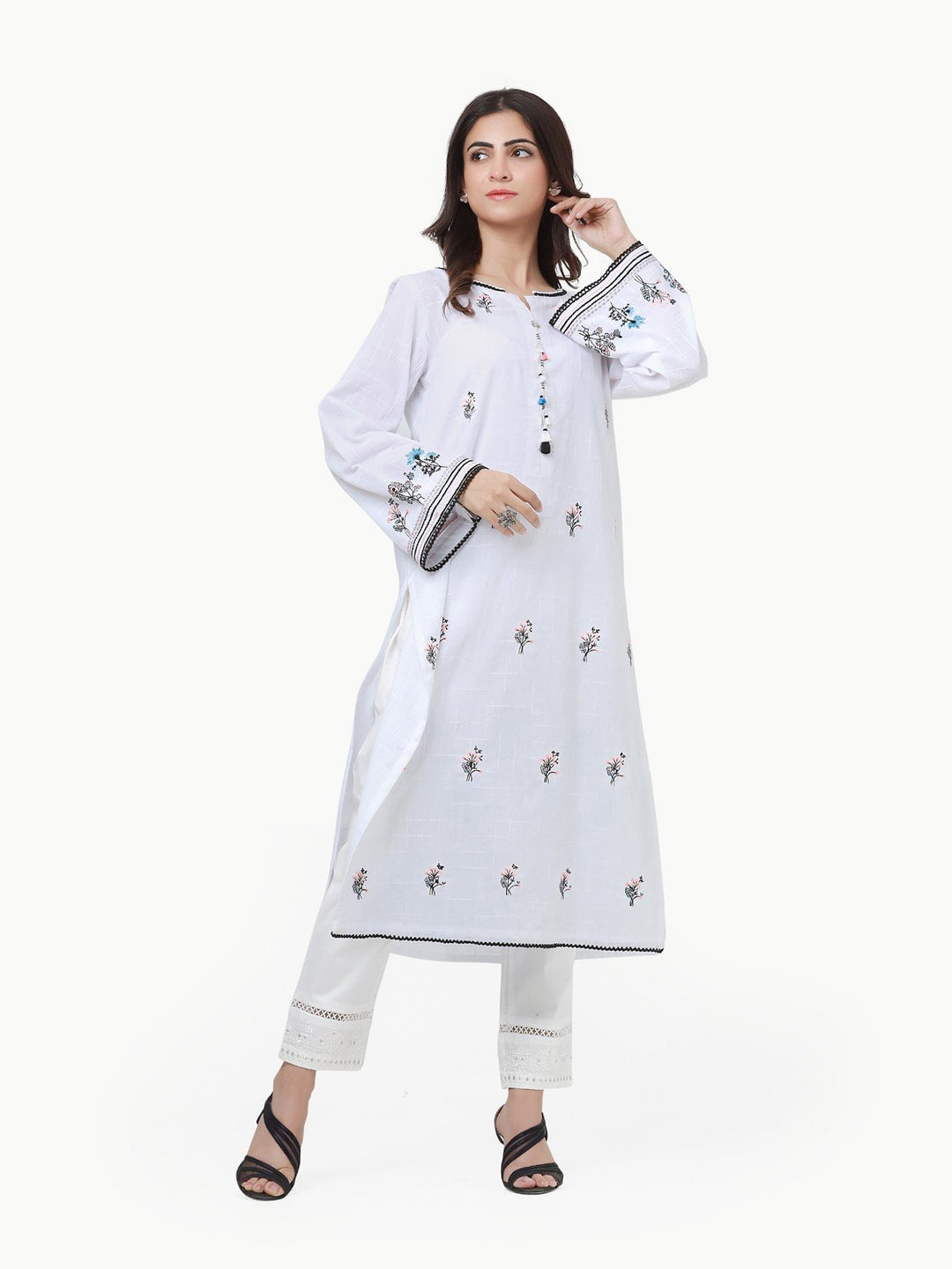 Pret 1Pc Embroidered Cotton Shirt - EWTKE23-69272S