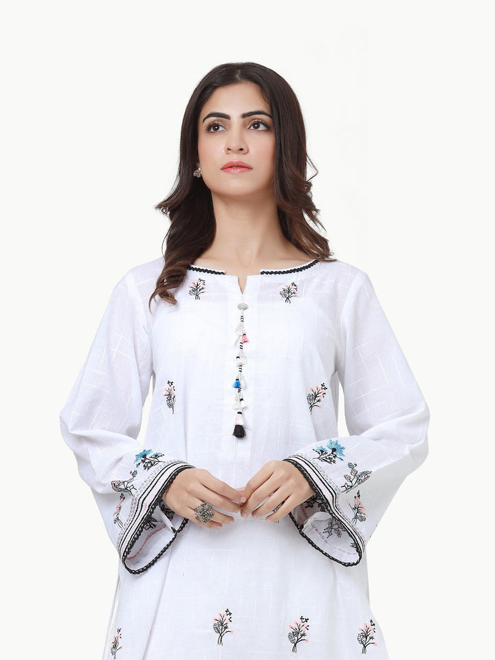 Pret 1Pc Embroidered Cotton Shirt - EWTKE23-69272S