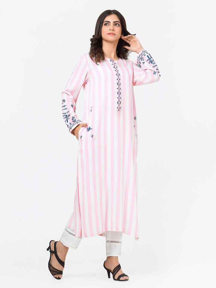 Pret 1Pc Embroidered Viscose Shirt - EWTKE23-69278S