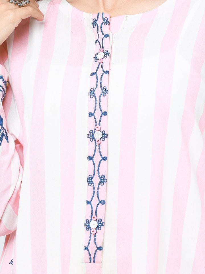 Pret 1Pc Embroidered Viscose Shirt - EWTKE23-69278S