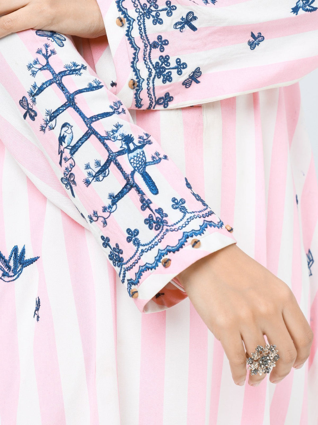 Pret 1Pc Embroidered Viscose Shirt - EWTKE23-69278S