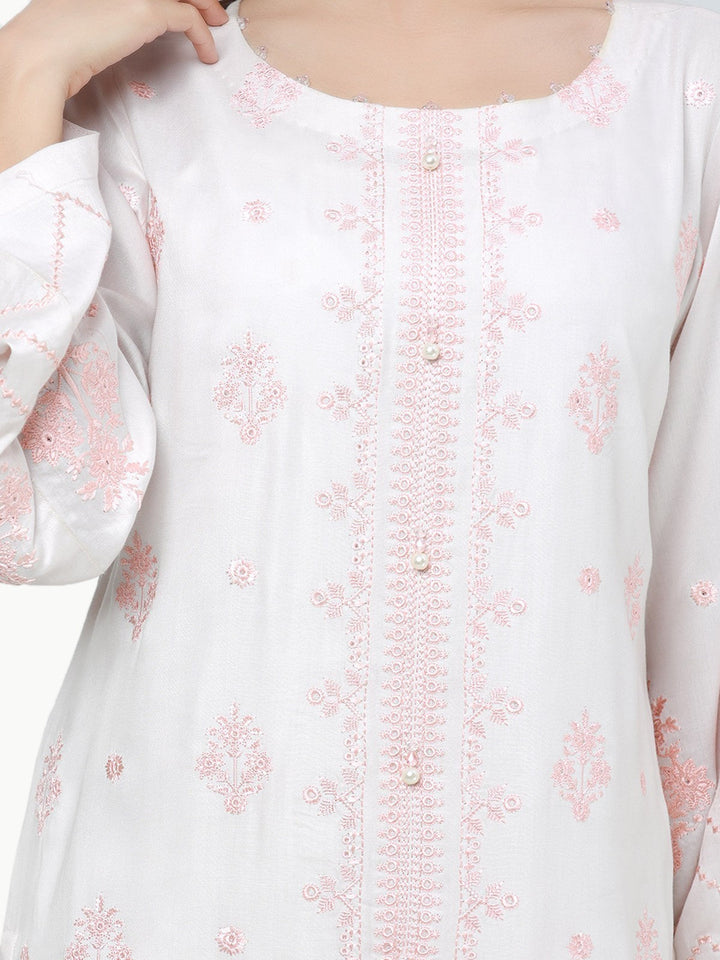 Pret 1Pc Embroidered Viscose Crepe Shirt - EWTKE23-69280S