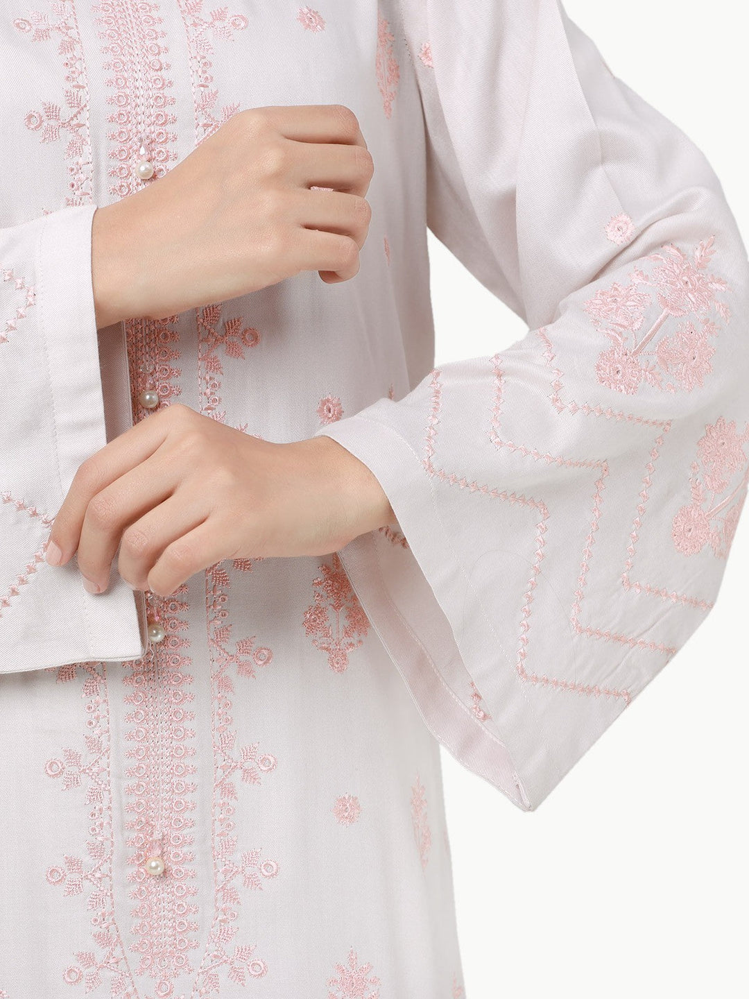 Pret 1Pc Embroidered Viscose Crepe Shirt - EWTKE23-69280S