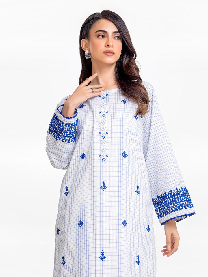Pret 2Pc Embroidered Cotton Shirt Trouser - EWTKE23-69291
